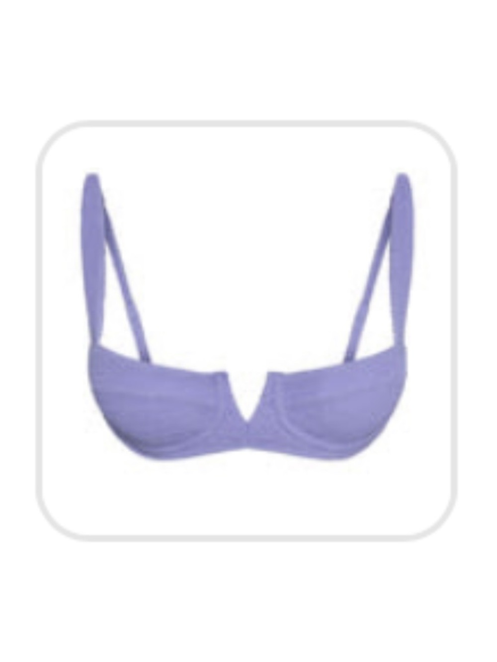 Monday Swimwear wisteria crinkle clovelly Bikini Top